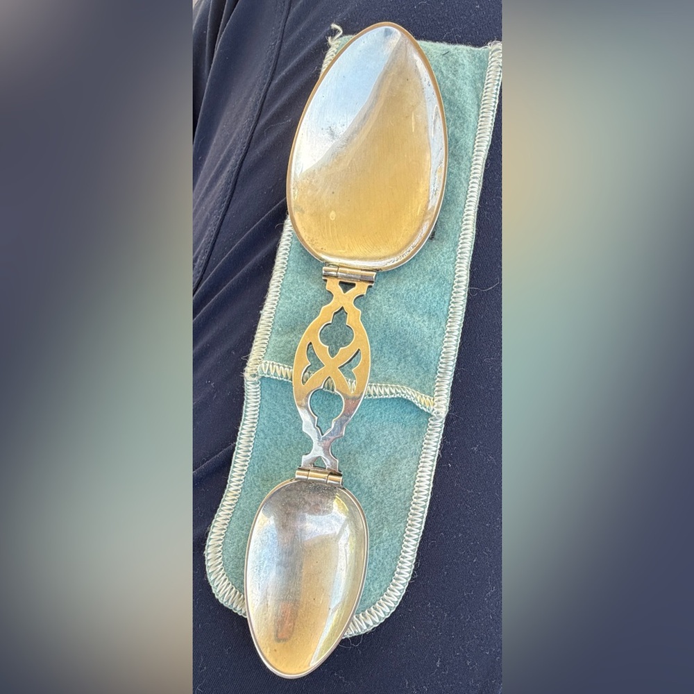 Tiffany and Co. Doctors Sterling Silver double spoon